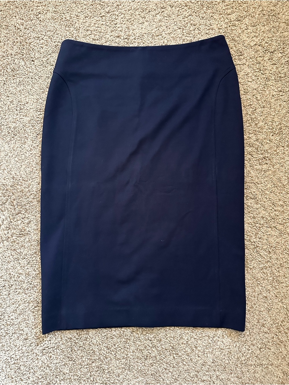 NWT Talbots Navy Pencil Skirt Ponte Stretch - Picture 3 of 5